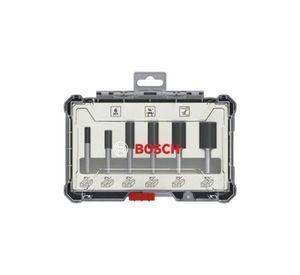 SET DE FRESAS RECTAS BOSCH 6 PCS 1/4"