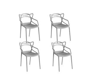 Pack 4 Sillas Master para interior o exterior