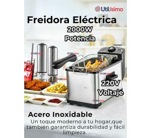 Freidora de Aceite 3L Eléctrica 2000W de Potencia