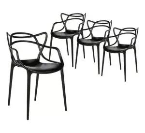 Pack 4 Sillas Master para interior o exterior