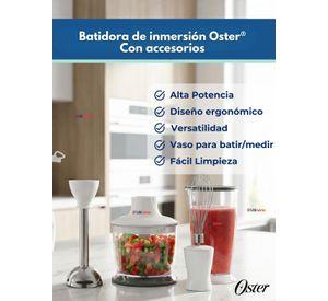 Batidora de inmersión Oster® con accesorios 2616 Color Blanco Vesión 2026
