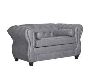 Juego de Living 2-1-1 Chesterfield Gris
