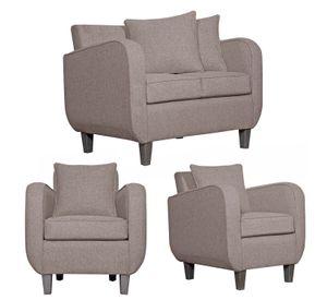 JUEGO DE LIVING 2-1-1 CRONOS BEIGE
