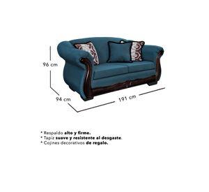 Living Con Resorte Estructural 9 Cuerpos Búfalo 4+3+1+1 Chenille