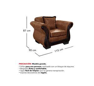 Living Con Resorte Estructural 8 Cuerpos 4+3+1 Finis Envejecido