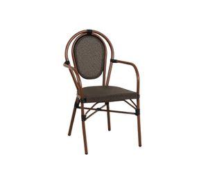 SILLA TRAMONTO DE EXTERIOR CON APOYABRAZO RATTAN