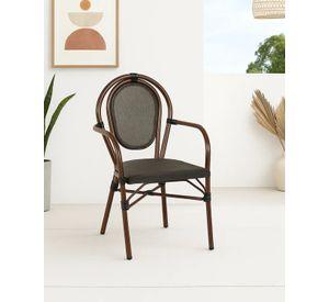 SILLA TRAMONTO DE EXTERIOR CON APOYABRAZO RATTAN