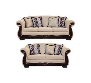 Living Con Resorte Estructural 7 Cuerpos Búfalo 4+3 Chenille