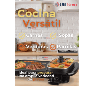 Plancha Parrillera Asador Eléctrico 2 en 1 Churrasquera