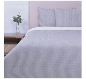 Cubrecama quilt jacquard 2P Stripes Gris Fabrics