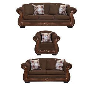 Living Con Resorte Estructural 8 Cuerpos Búfalo 4+3+1 Chenille X
