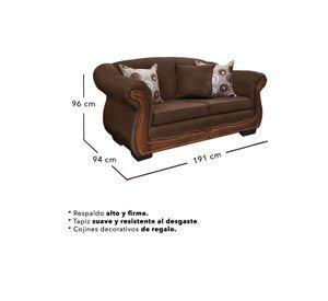 Living Con Resorte Estructural 8 Cuerpos Búfalo 4+3+1 Chenille X