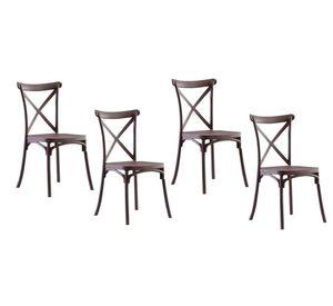 PACK 4 SILLAS PARA COMEDOR SENA O TERRAZA DE POLIPROPILENO