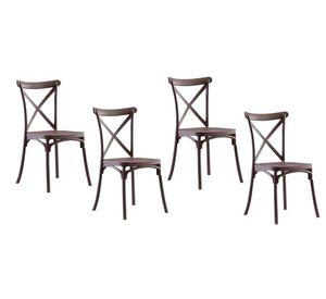 PACK 4 SILLAS PARA COMEDOR SENA O TERRAZA DE POLIPROPILENO