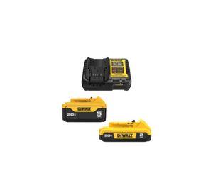 STARTER DEWALT 1BAT 2.0AH+1BAT 5.0AH+CARG DCB225