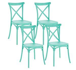 PACK 4 SILLAS PARA COMEDOR SENA O TERRAZA DE POLIPROPILENO