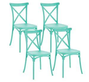 PACK 4 SILLAS PARA COMEDOR SENA O TERRAZA DE POLIPROPILENO