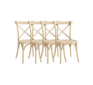 PACK 4 SILLAS PARA COMEDOR SENA O TERRAZA DE POLIPROPILENO