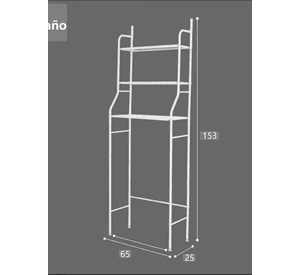 Organizador Estante De Lavadora Metalico Rack 3 Niveles