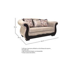 Living Con Resorte Estructural 9 Cuerpos 4+3+1+1 Grand Búfalo Envejecido Versión PREMIUM