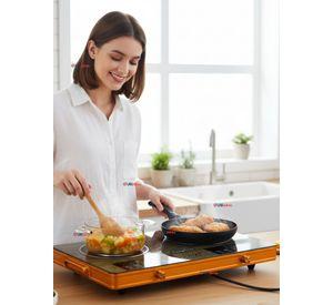 Cocina Cocinilla Eléctrica 3500w de Potencia Encimera 2 Platos Portátil