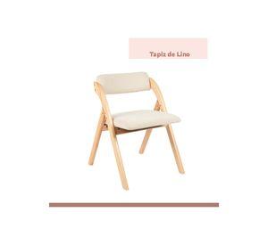 Pack de 2 Sillas Betlahem de madera plegable acolchada - Beige