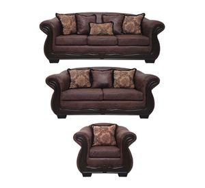 Living Con Resorte Estructural 8 Cuerpos 4+3+1 Grand Búfalo Envejecido Versión PREMIUM