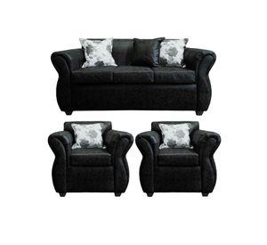 Living Con Resorte Estructural 5 Cuerpos 3+1+1 York Envejecido