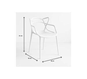 Silla de Terraza Exterior o comedor Master - Blanca