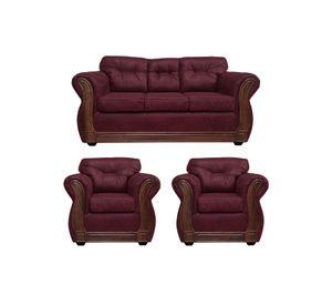 Living Con Respaldo Confortable 5 Personas Taurus 3+1+1 Envejecido X