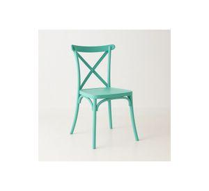 Silla Crossback Danubio de Terraza Exterior o Comedor - Menta