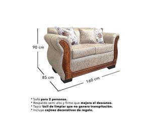 Living Con Resorte Estructural 4 Cuerpos 2+1+1 Lisbon Envejecido X