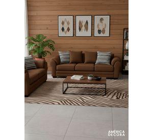 Living 7 Cuerpos 4+3 XL Con Resorte Estructural Grandón Chenille