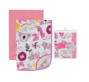 Set De 2 Mantas De Algodón Para Bebés Tedmimak Surtido