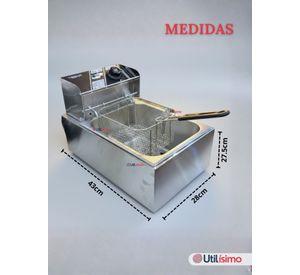 Freidora El茅ctrica en Aceite El茅ctrica 5 Litros 2000W de Potencia Acero Inoxidable