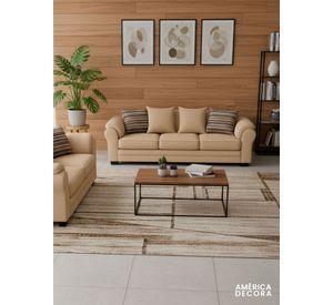 Living 7 Cuerpos 4+3 XL Con Resorte Estructural Grandón Chenille