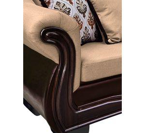 Living Con Resorte Estructural 6 Cuerpos Búfalo 4+1+1 Chenille+PU