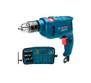 TALADRO IMPACTO BOSCH GSB 550 RE + 34 ACCESORIOS