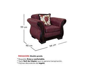 Living Con Resorte Estructural 6 Cuerpos 4+1+1 Finis Envejecido