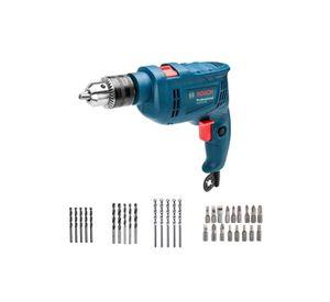 TALADRO IMPACTO BOSCH GSB 550 RE + 34 ACCESORIOS