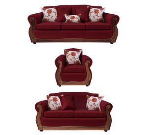 Living Con Resorte Estructural 8 Cuerpos 4+3+1 Gran Santi Chenille  X