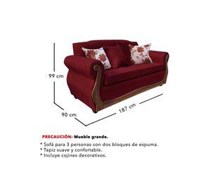 Living Con Resorte Estructural 8 Cuerpos 4+3+1 Gran Santi Chenille  X