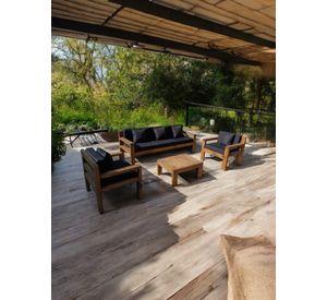 TERRAZA RÚSTICA MIARUSTE MODELO AMBAR 5 CUERPOS COLOR MADERA ROBLE