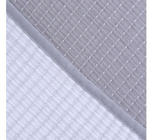Cubrecama quilt jacquard S.King Stripes Gris Fabrics