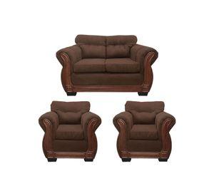 Living Con Respaldo confortable 4 Cuerpos 2+1+1 Taurus Chenille X