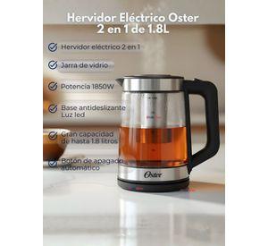Hervidor Eléctrico Oster , 2 en 1, Capacidad 1.8 L BVSTKT5803B052