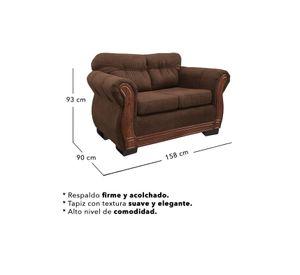 Living Con Respaldo confortable 4 Cuerpos 2+1+1 Taurus Chenille X