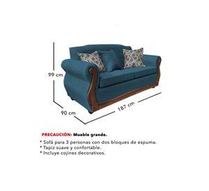 Living Con Resorte Estructural 8 Cuerpos 4+3+1 Gran Santi Chenille X