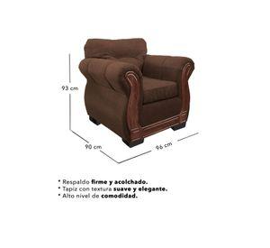 Living Con Respaldo Confortable 5 Personas Taurus 3+1+1 Chenille X