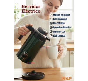 Termo Hervidor Eléctrico RAF 1360W Capacidad 2 Litros de Color Verde